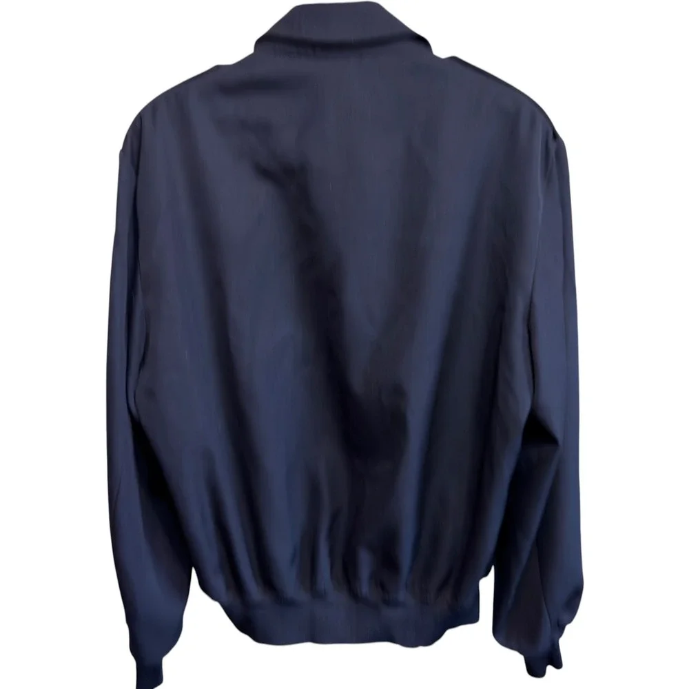 US Air Force Lightweight Service Jacket Navy Blue Creighton AB 40R Military Issu